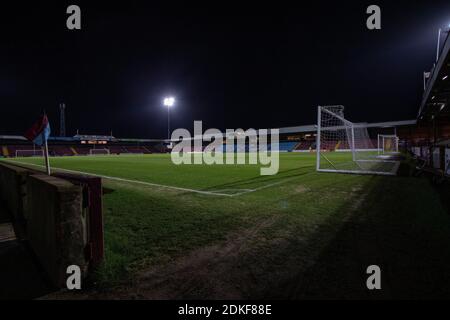 SCUNTHORPE, INGHILTERRA. 15 DICEMBRE UNA vista generale dell'interno dello stadio prima della partita Sky Bet League 2 tra Scunthorpe United e Barrow a Glanford Park, Scunthorpe martedì 15 dicembre 2020. (Credit: Mark Fletcher | MI News) Credit: MI News & Sport /Alamy Live News Foto Stock