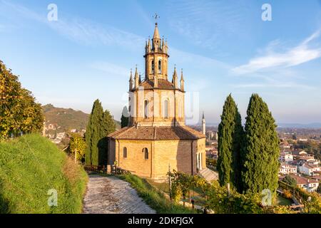 Tempio di S. Martino tra i vigneti, Chiesa del Colle di San Martino, col San Martino, provincia di Treviso, Veneto, Italia Foto Stock