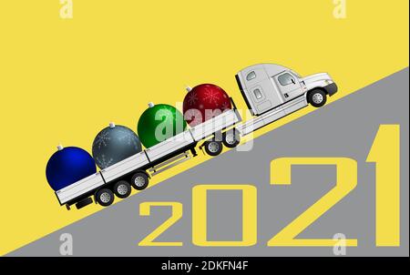 Colori di tendenza di 2021, grigio perfetto, brillante Illustrazione Vettoriale