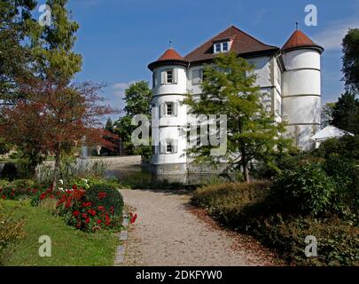 Moated castle, built in 1601 by Eberhard von Gemmingen, Bad Rappenau, Baden-Württemberg, Germany Stock Photo