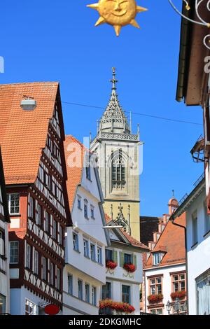 Al vecchio ospedale è una vista della città Di Pfullendorf Foto Stock