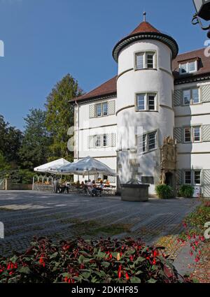 Moated castle, built in 1601 by Eberhard von Gemmingen, Bad Rappenau, Baden-Württemberg, Germany Stock Photo