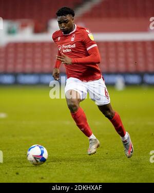 Nottingham Forest's Loic MBE SOH durante la partita del campionato Sky Bet a City Ground, Nottingham. Foto Stock