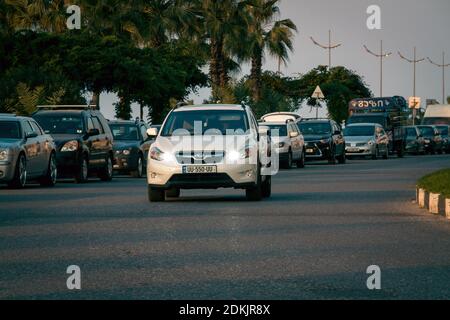 Batumi. Georgia - 30 ottobre 2020: Subaru per le strade di Batumi Foto Stock