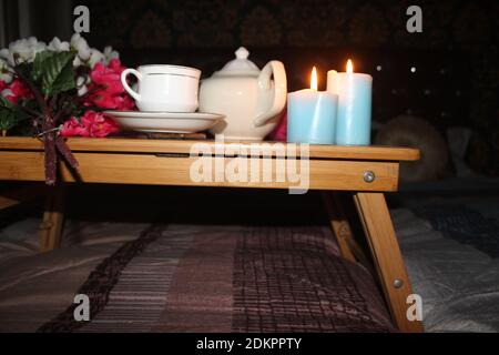 L'arredamento della camera ha mostrato Foto Stock