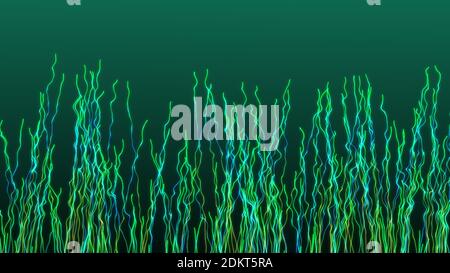 Linee colorate astratte con pattern di turbolenza ondulati dinamici verticali e ascendenti, sfondo astratto, alta qualità 4K, rendering 3D Foto Stock