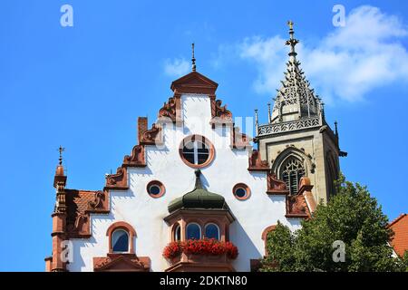 Il municipio è una vista della città di Pfullendorf Foto Stock