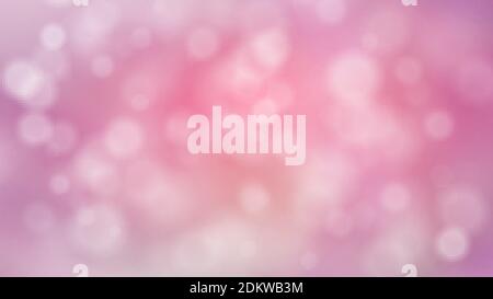 Astratto rosa sfondo sfocato con bokeh. Illustrazione vettoriale per giorno di San Valentino, matrimonio, compleanno. Biglietto d'auguri per San Valentino, volantino, poster Illustrazione Vettoriale