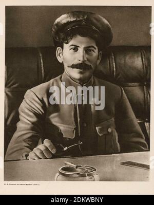 Joseph Stalin sul fronte meridionale. Guerra civile russa. 1919 Foto Stock