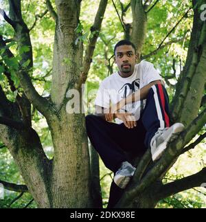 Grime e Hip-Hop artista Wiley (Richard Kylea Covie Jr.), Londra, Regno Unito. 13 settembre 2003. Foto Stock