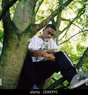 Grime e Hip-Hop artista Wiley (Richard Kylea Covie Jr.), Londra, Regno Unito. 13 settembre 2003. Foto Stock