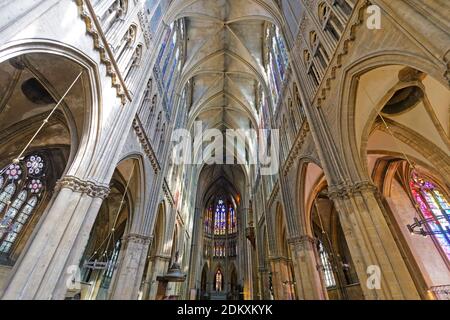 Cattedrale di Metz (Cattedrale di Santo Stefano), Francia Foto Stock