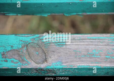 Verniciato in verde teale legno sfondo. Foto Stock