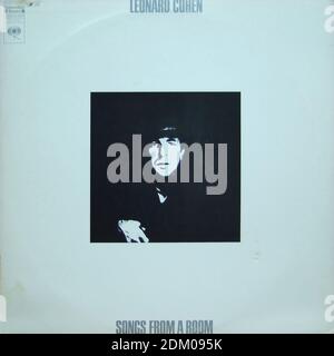 Leonard Cohen - Songs from A Room, Columbia CS 9767 - copertina di album in vinile d'epoca Foto Stock