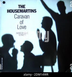 The Housemartins - Caravan of Love, Maxi Single da 12 pollici A 45 GIRI/MIN - copertina dell'album in vinile d'epoca Foto Stock