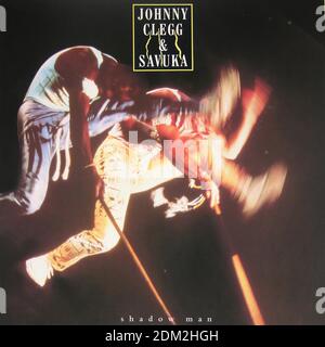 Johnny Clegg & Savuka Shadow Man DMM Audiophile - Vintage Copertina in vinile Foto Stock