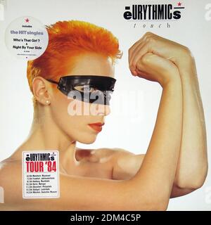 Promozione Eurythmics Touch - copertina vintage in vinile Foto Stock