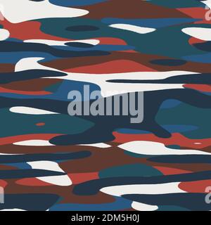 Motivo digitale camo hip a colori semplice e uniforme Foto Stock