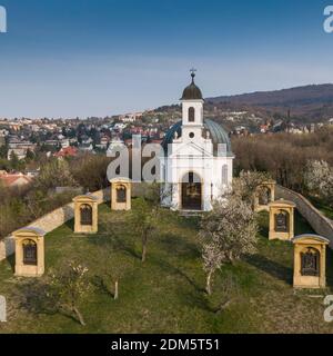 Small chapel in Pecs, hungary, called Kalvaria Stock Photo