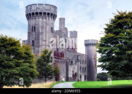 Penryn Castle, Llandegai, Galles, Regno Unito Foto Stock