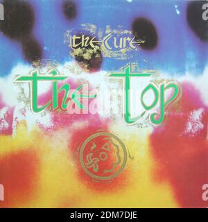 The Cure - The Top, 1984 - copertina di un album in vinile d'epoca Foto Stock