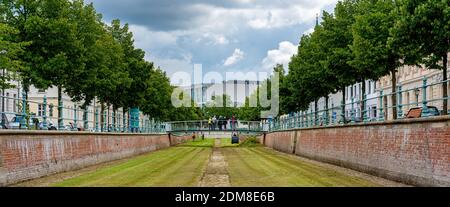At The City Canal In Yorckstrasse In Potsdam, Brandenburg, Germany Stock Photo