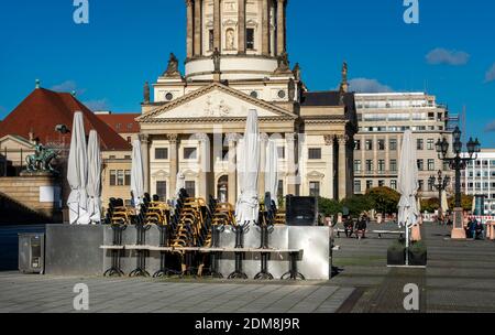 La Gastronomia di Berlino a Lockdown, novembre 2020 Foto Stock