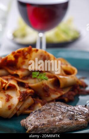Tagliatelli Foto Stock
