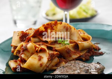 Tagliatelli Foto Stock