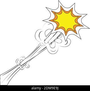 Effetto di esplosione a fumetti Illustrazione Vettoriale