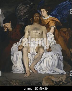 The Dead Christ with Angels (le Christ mort et les Anges) (1864) dipinto modernista francese di Édouard Manet - altissima risoluzione e qualità dell'immagine Foto Stock