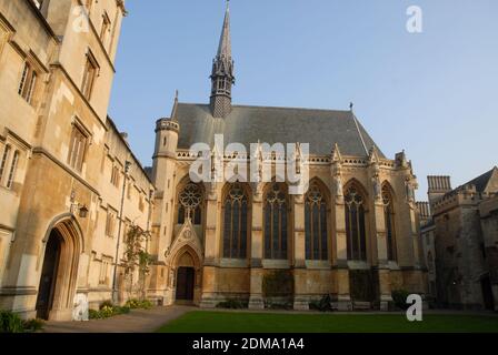 Exeter College Chapel, Oxford University, Oxford, Inghilterra Foto Stock