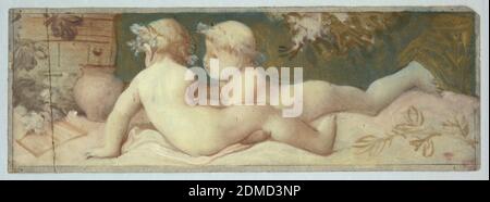 Disegno, Pierre-Victor Galland, Svizzera, Francia attiva, 1822 - 1892, Francia, fine 19 ° secolo, figure, disegno Foto Stock