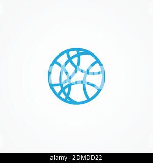 Round shaped abstract art vector concept design on the white background. Vector illustration EPS.8 EPS.10 Illustrazione Vettoriale