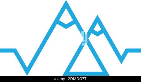 Semplice vettore di icone del badge da campeggio. Tenda da tè nativa americana. Illustrazione vettoriale EPS.8 EPS.10 Illustrazione Vettoriale