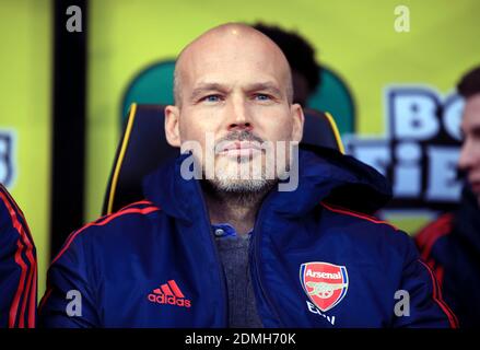 File photo datato 01-12-2019 del Freddie Ljungberg dell'Arsenal. Foto Stock