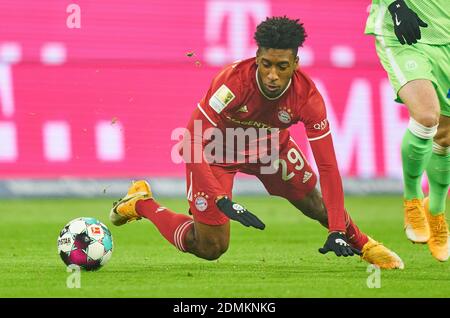 Monaco, Germania. 16 Dic 2020. Kingsley COMAN, FCB 29 nella partita FC BAYERN MUENCHEN - VFL WOLFSBURG 2-1 1. Campionato di calcio tedesco il 16 dicembre 2020 a Monaco, Germania. Stagione 2020/2021, giorno di festa 12, 1. Credit: Peter Schatz/Alamy Live News Foto Stock