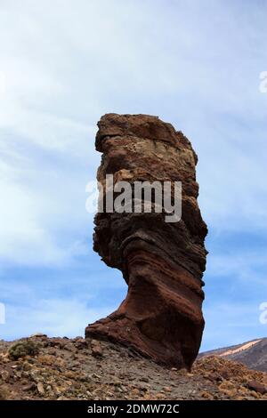 Roque Cincchado nel Parco Nazionale del Teide, Tenerife, Spagna Foto Stock