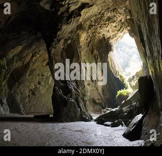 Cathedral Cave, Little Langdale, Cumbria, Regno Unito Foto Stock