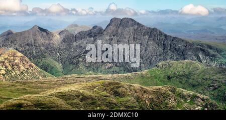 Bla Bheinn, dal crinale di Cuillin Foto Stock