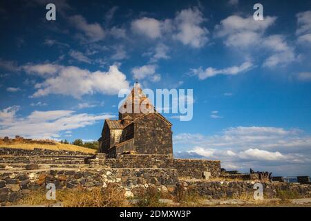 Armenia, Lago di sette, monastero Sevanavank Foto Stock