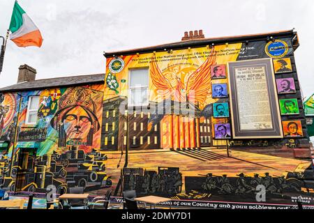 Belfast, Irlanda del Nord. 1 maggio 2016. Graffiti e Street art il 1° maggio 2016 a Belfast, Irlanda del Nord, Regno Unito. Foto Stock