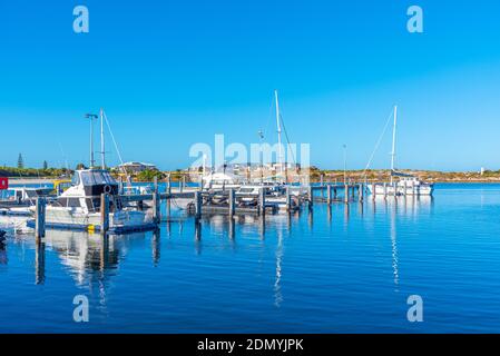 JURIEN BAY, AUSTRALIA, 12 GENNAIO 2020: Marina a Jurien Bay in Australia Foto Stock