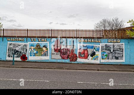 Belfast, Irlanda del Nord. 1 maggio 2016. Graffiti e Street art il 1° maggio 2016 a Belfast, Irlanda del Nord, Regno Unito. Foto Stock