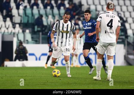 Leonardo Bonucci della Juventus FC durante la Serie A match tra Juventus FC e Atalanta BC allo stadio Allianz il 16 dicembre 2020 a Torino. Foto Stock