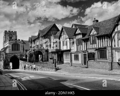 Lord Leycester Hospital, West Gate, High Street, Warwick, England, Regno Unito Foto Stock