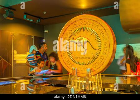 PERTH, AUSTRALIA, JANUARY 18, 2020: World'd largest gold bullion coin in the Mint of Perth, Australia Stock Photo