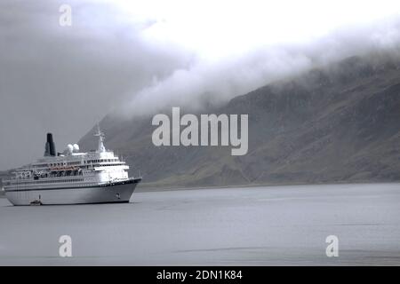 Nave a Ullapool, Scottish Highlands. Foto Stock