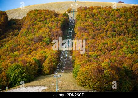 Aremogna Abruzzo paesaggio montano in Italia Foto Stock