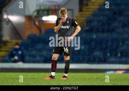 Blackburn, UK. 16th Dec, 2020. Jamie Lindsay of Rotherham United after Adam Armstrong of Blackburn Rovers scores an injury time winner during the Sky Bet Championship match at Ewood Park, Blackburn Picture by Matt Wilkinson/Focus Images Ltd /Sipa USA 16/12/2020 Credit: Sipa USA/Alamy Live News Stock Photo